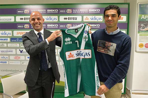 Seconda maglia verde Scandone Avellino 2013-14