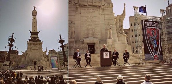 La presentazione degli Indy Eleven in città