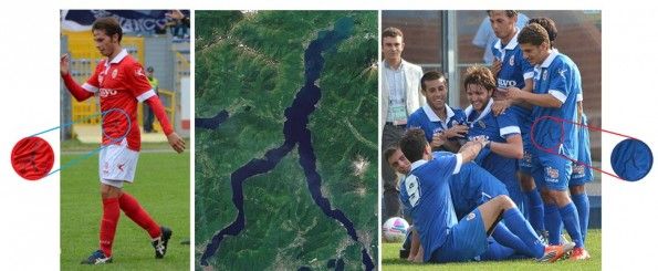 Il lago di Como sulle maglie Legea