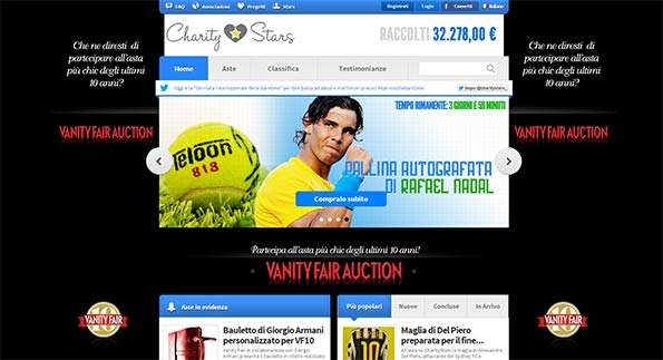Il sito Charitystars.com