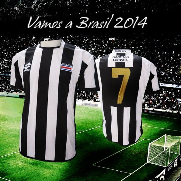 Maglia Costa Rica bianconera 2013 Lotto