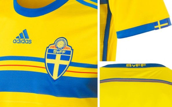 Maglia Svezia 2014-2015 dettagli