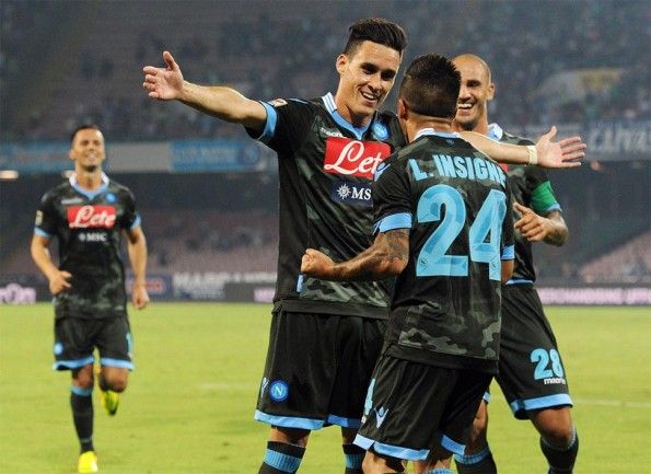 Callejon e Insigne maglia away Napoli