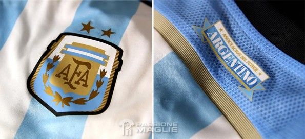 Dettagli maglia Argentina Mondiali 2014
