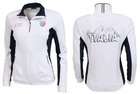 Felpa zip Italia Sochi 2014