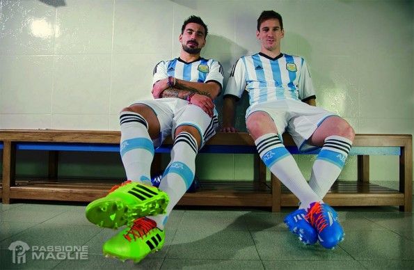 Messi e Lavezzi maglia Argentina 2014-2015