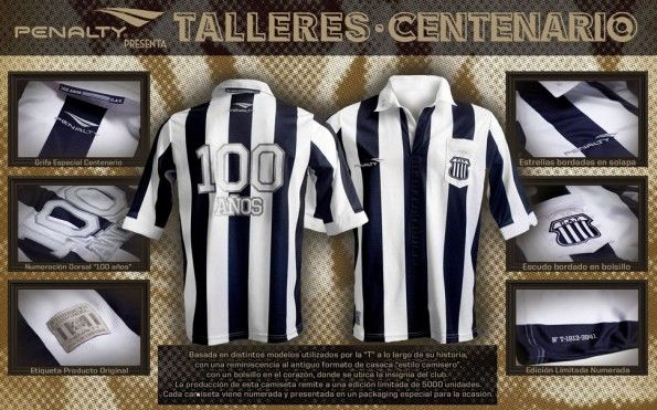 Talleres camiseta 100 anni