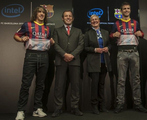 Barcellona Intel presentazione sponsor