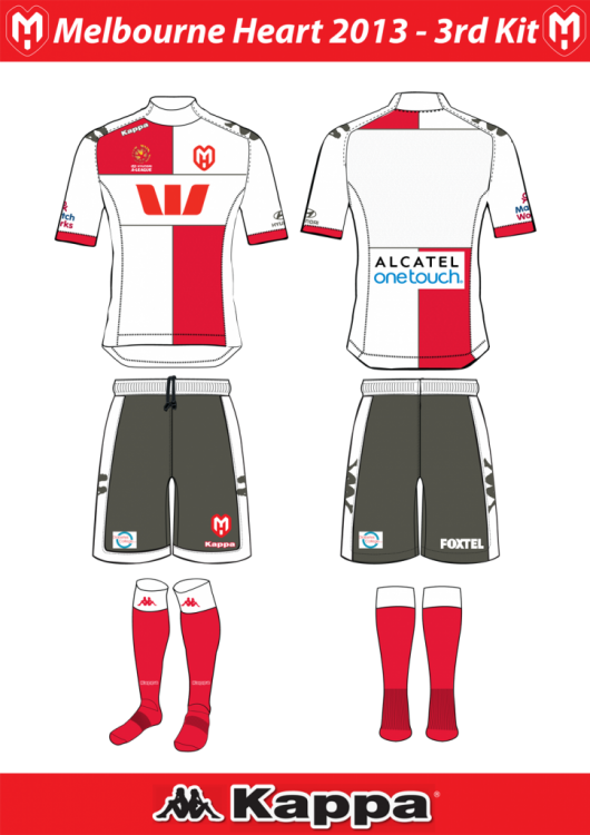 Melbourne Heart Third Kit 2013-2014 bozza