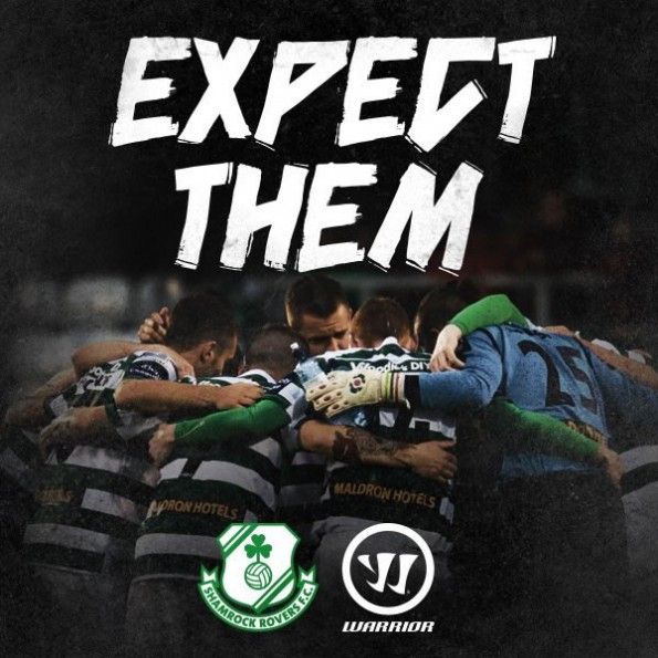 Shamrock Rovers 2014-2015 sponsor Warrior