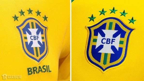 Confronto stemma CBF Brasile