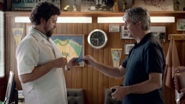 Visa pubblicità mondiali Brasile 2014 Paolo Rossi barbiere