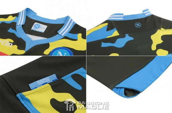 Dettagli divisa Napoli Extreme 2014