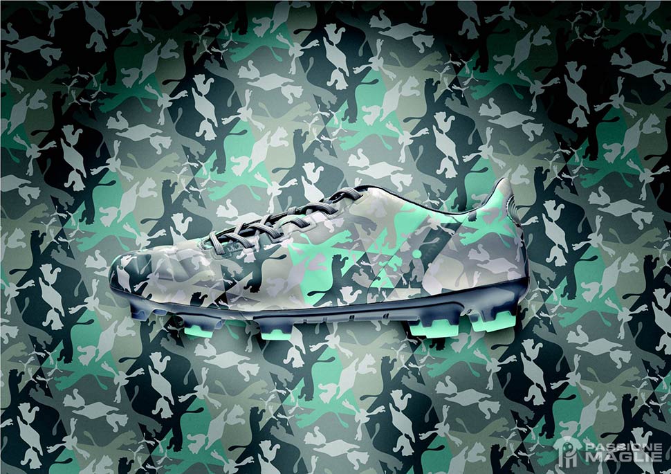 Le scarpe evoPower Camo, la versione mimetica di Puma