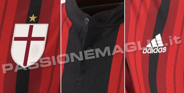 Milan home dettagli kit 2014-15