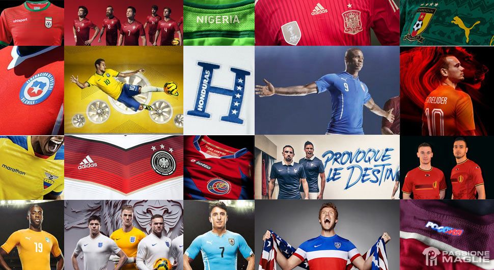 Maglie Mondiali 2014 Brasile