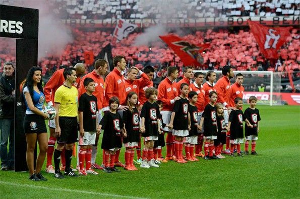 Pre-partita Benfica Porto bambini