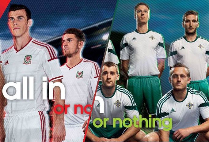 Kit away Galles Irlanda Nord 2014