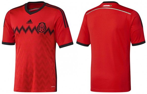 Seconda maglia Messico 2014 adidas