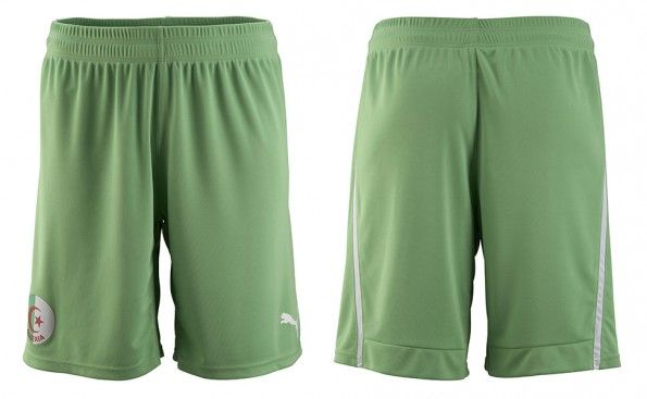 Calzoncini Algeria away verdi 2014