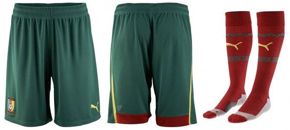 Calzoncini calzettoni Camerun away 2014