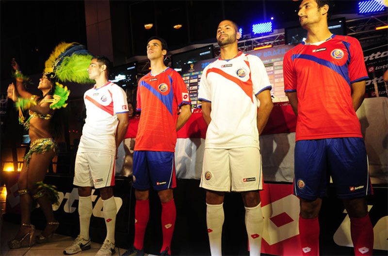 Squadra Calcio Costa Rica Numero 1 Bandiera Costaricano Maglietta 