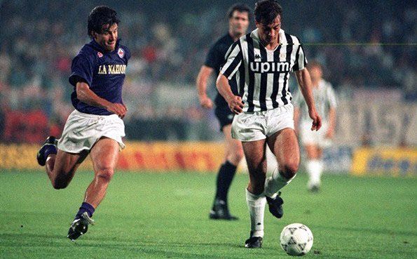 Fiorentina-Juventus, Coppa UEFA 1989-1990, Dunga e Pierluigi Casiraghi