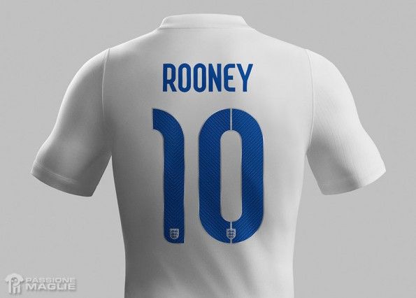 Font nomi numeri Inghilterra 2014 Nike