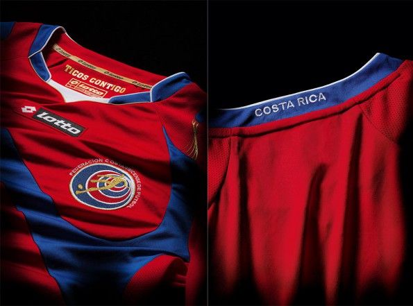 Kit Costa Rica home Lotto Mondiali 2014