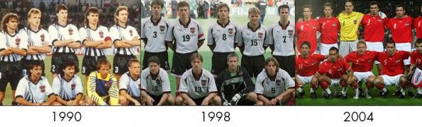 Maglie Austria 1990-1998-2004