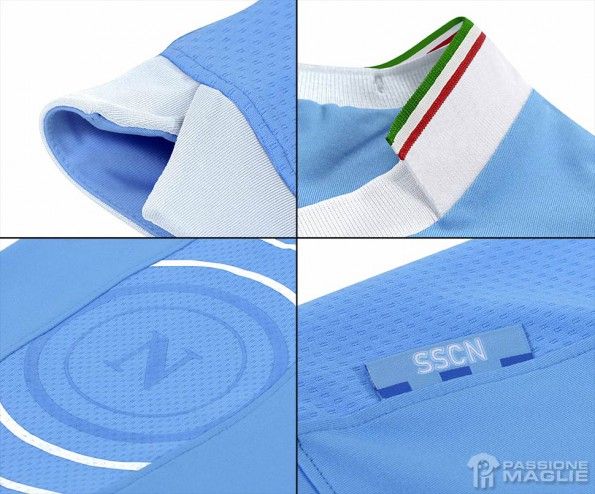 Dettagli maglia Napoli Coppa Italia 2014