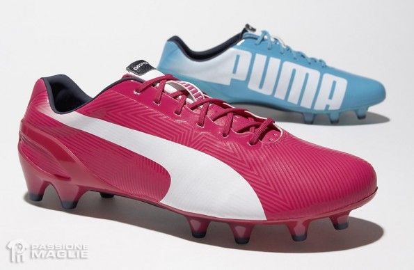 Scarpini evoSpeed rosa-celeste Mondiali 2014