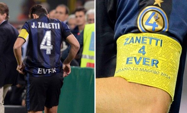 Fascia capitano Zanetti ultima partita