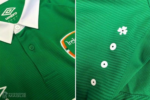 Dettagli maglia Irlanda 2014-15 home