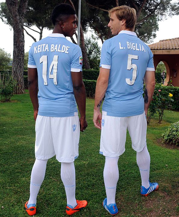 Keita e Biglia retro maglia Lazio 2014-15