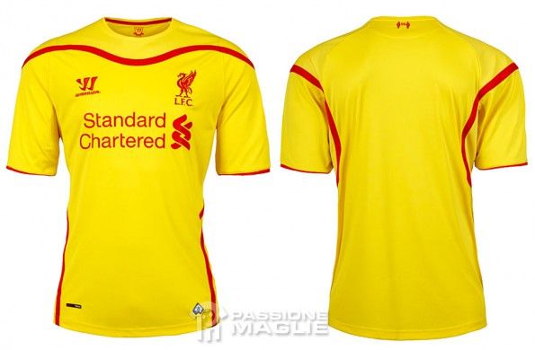 Seconda maglia Liverpool 2014-15 Warrior