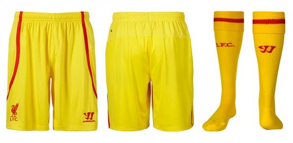 Pantaloncini calzettoni Liverpool away 14-15