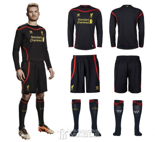 Maglia portiere Liverpool nera 2014-15