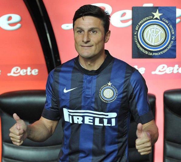 Maglia speciale Zanetti ultima partita Inter