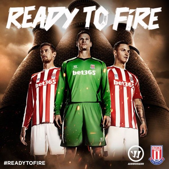 Stoke City kit 2014-2015 Warrior