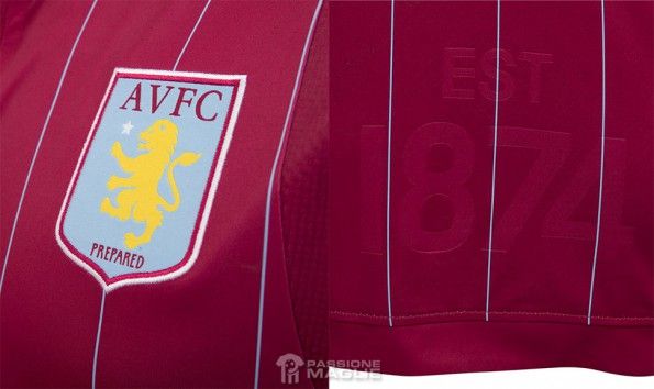 Aston Villa 2014-15 dettagli maglia