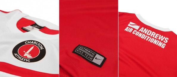 Dettagli prima maglia Charlton 2014-15