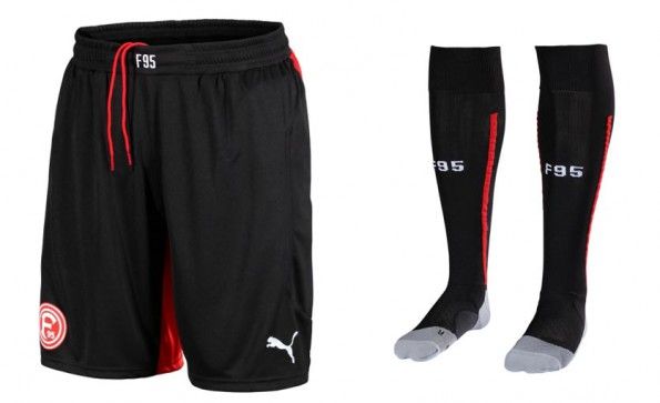 Fortuna Dusseldorf, pantaloncini calzettoni away 2014-15