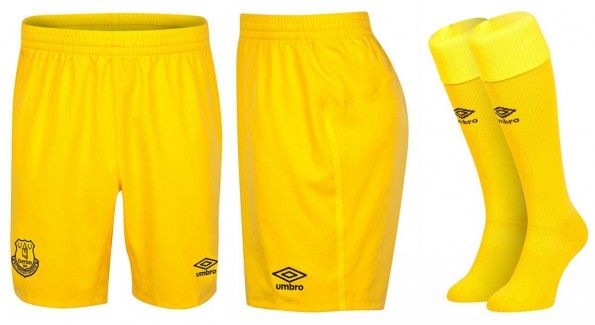 Everton calzoncini calze portiere 2014-15