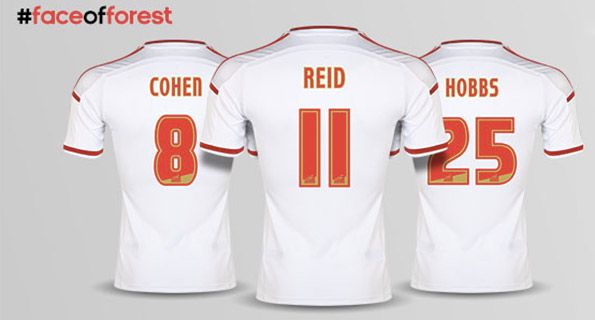 Font nomi numeri Nottingham Forest 2014-15