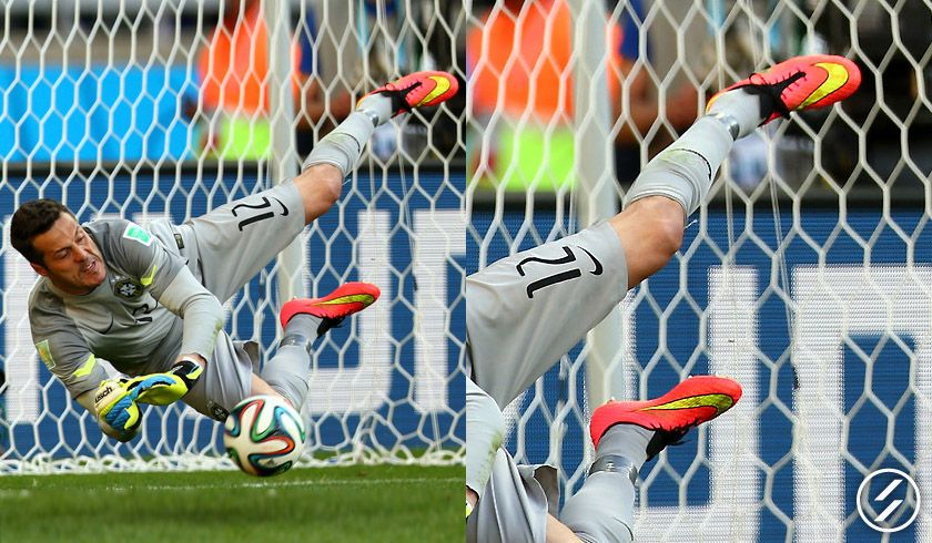 Julio Cesar para rigori con Hypervenom Nike