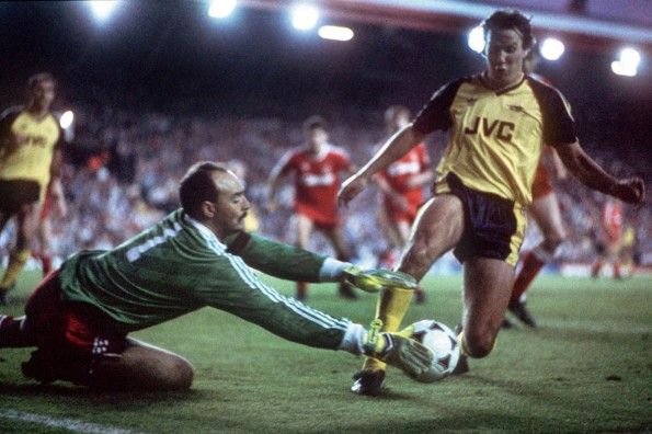 Liverpool-Arsenal, 1989, Bruce Grobbelaar, Paul Merson
