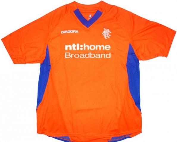 Maglia Rangers 2002-2003 arancione