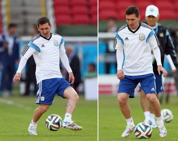 Allenamento Messi scarpe F50 compleanno