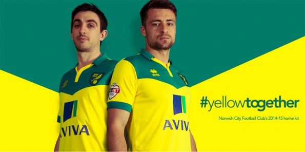 Norwich City kit home 2014-2015